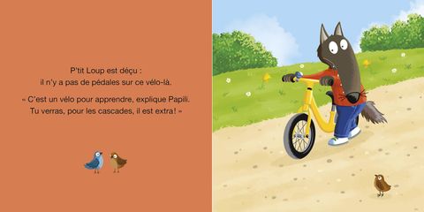 Aperçu de l'album P'tit Loup mes comptines pour m'endormir - P’tit loup fait du velo 