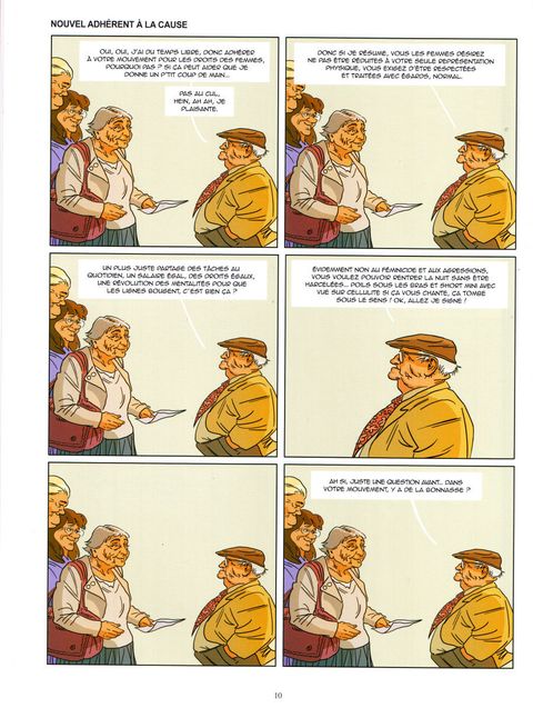Aperçu de l'album Le chant du cygne tome 1 - Le féminisme vu par les vieux mâles en fin de course