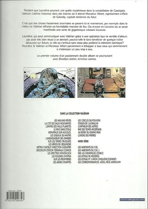Aperçu de l'album Valérian tome 9 - Métro Châtelet Direction Cassiopée