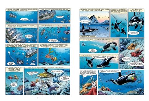 Aperçu de l'album Les animaux marins en bande dessinée  tome 6