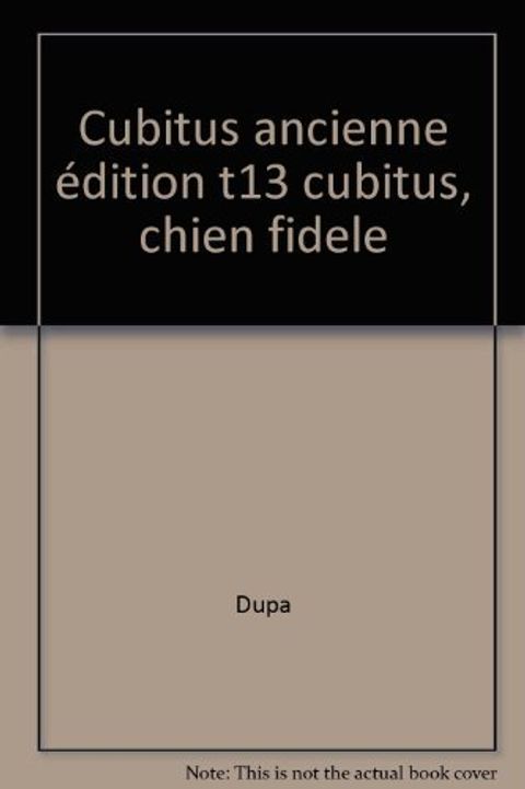 Couverture de l'album Cubitus Chien Fidèle