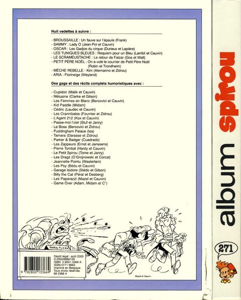 Aperçu de l'album Le Journal de Spirou (Albums) tome 271