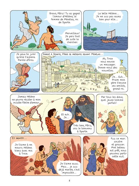 Aperçu de l'album La Mythologie en Bd tome 9 - La Guerre de Troie