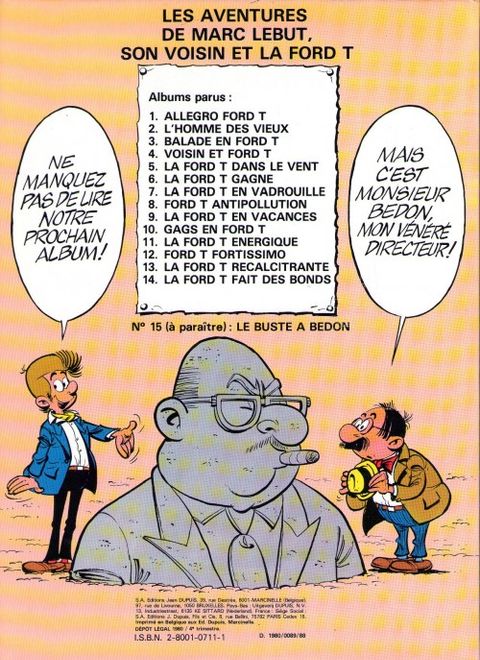 Aperçu de l'album Marc Lebut et son voisin tome 14 - La Ford T Fait des Bonds