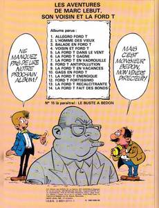 Aperçu 2 de l'album Marc Lebut et son voisin tome 14 - La Ford T Fait des Bonds