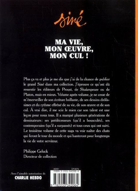 Aperçu de l'album Ma Vie, mon Oeuvre, mon Cul ! tome 3 - ...Et mes Chats !