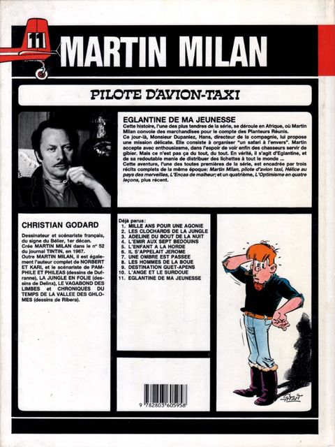 Aperçu de l'album Martin Milan (2ème Série) tome 11 - Eglantine de ma Jeunesse