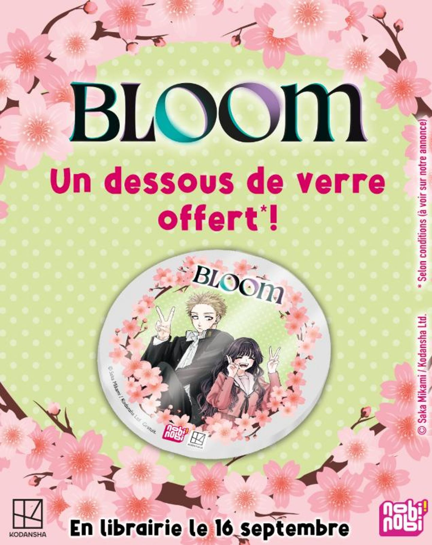 Sous bock Bloom offert !