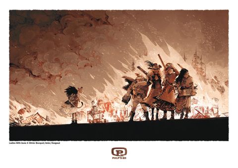 Ex-Libris Ladies with guns T4