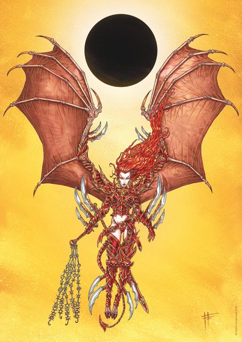 La succube par fabrice angleraud print A4 signé et numeroté - les chroniques de la lune noire ...