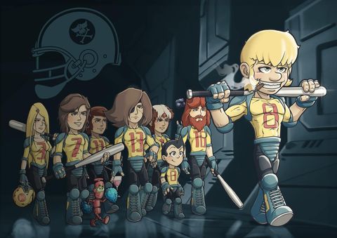 Print A4 exclusif zemial shonen avengers rugball signé