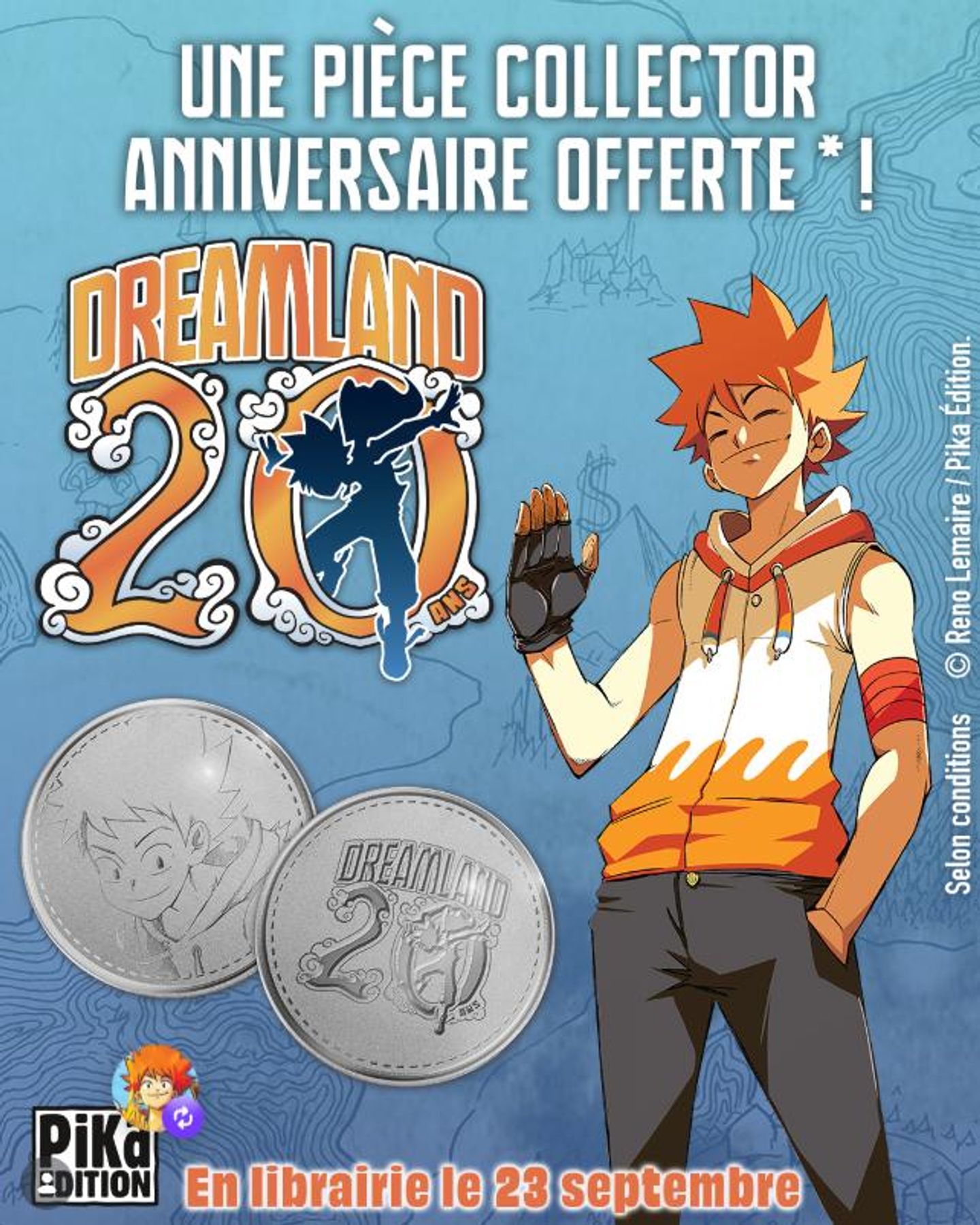 Pièce collector anniversaire Dreamland offerte
