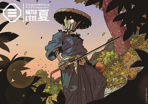 Natsu l'été - print A3 signé by sylvain repos ( yojimbot ) - exclusif pulp's bd
