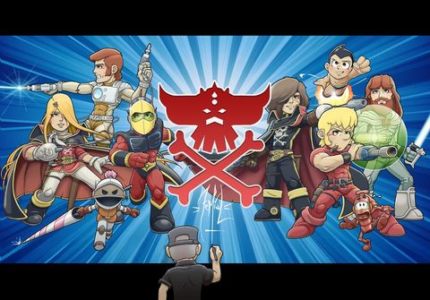 Print A3 exclusif zemial shonen avengers golden signé