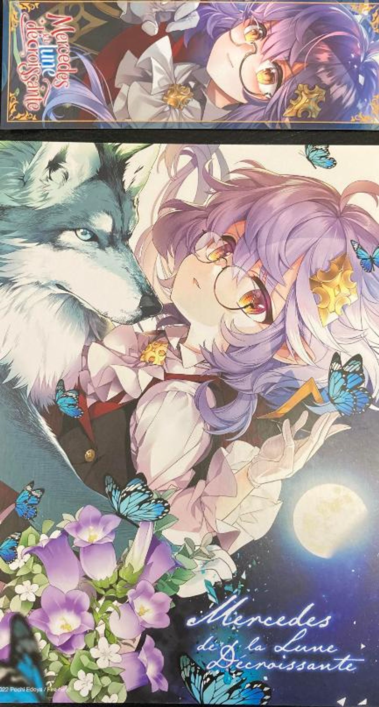 Ex-Libris + marque page Mercedes de la Lune Décroissante	