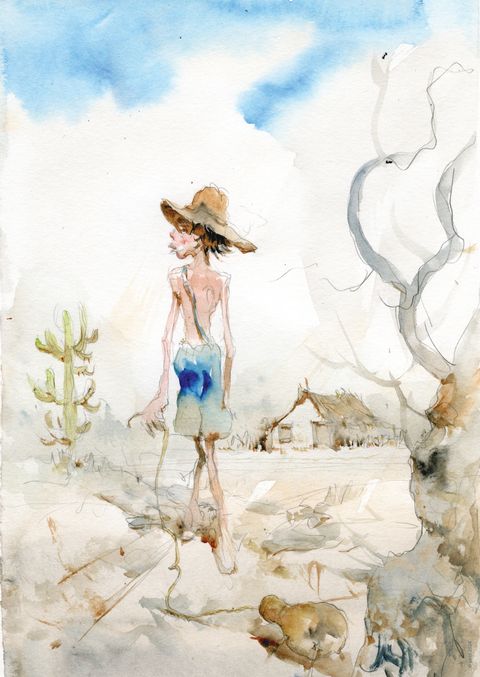 L'enfant - print A4 par lelis - numeroté et signé