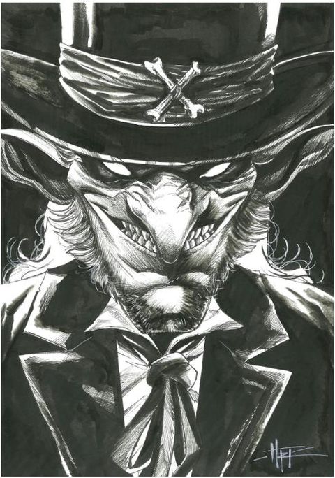 Le croque-mort print A4 par marco itri - signé - west fantasy