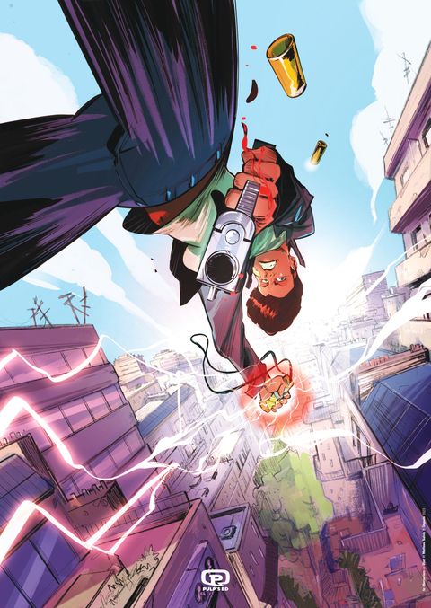 In memoriam print by djet signé "gun"