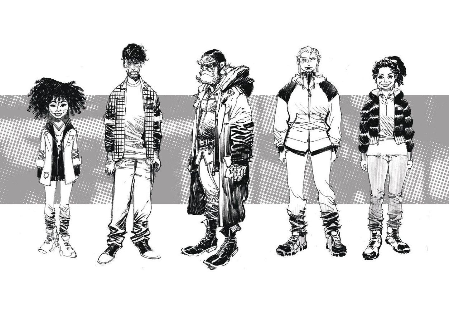 Ex-Libris Le quatrième Père - Character design