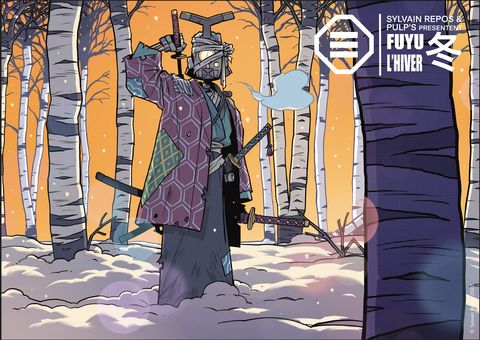 Fuyu l'hiver - print A3 signé by sylvain repos ( yojimbot ) - exclusif pulp's bd