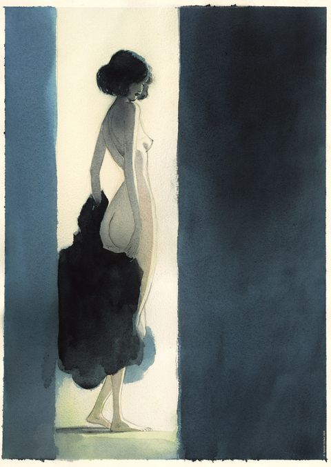 Entre deux par yannick corboz (le voleur d'amour) - print A3 numeroté et signé