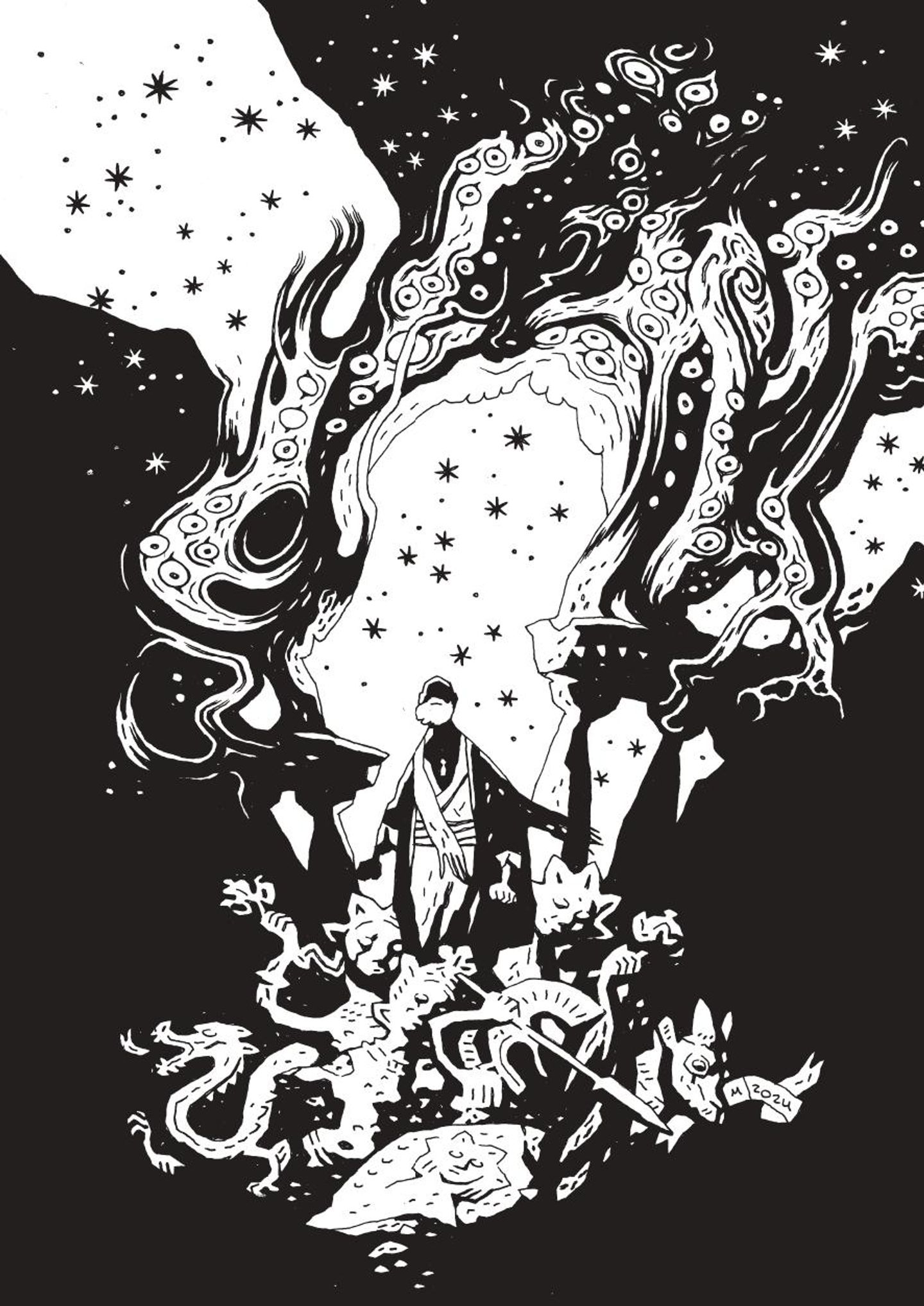 Ex-Libris Uri Tupka et les Dieux (Mignola)
