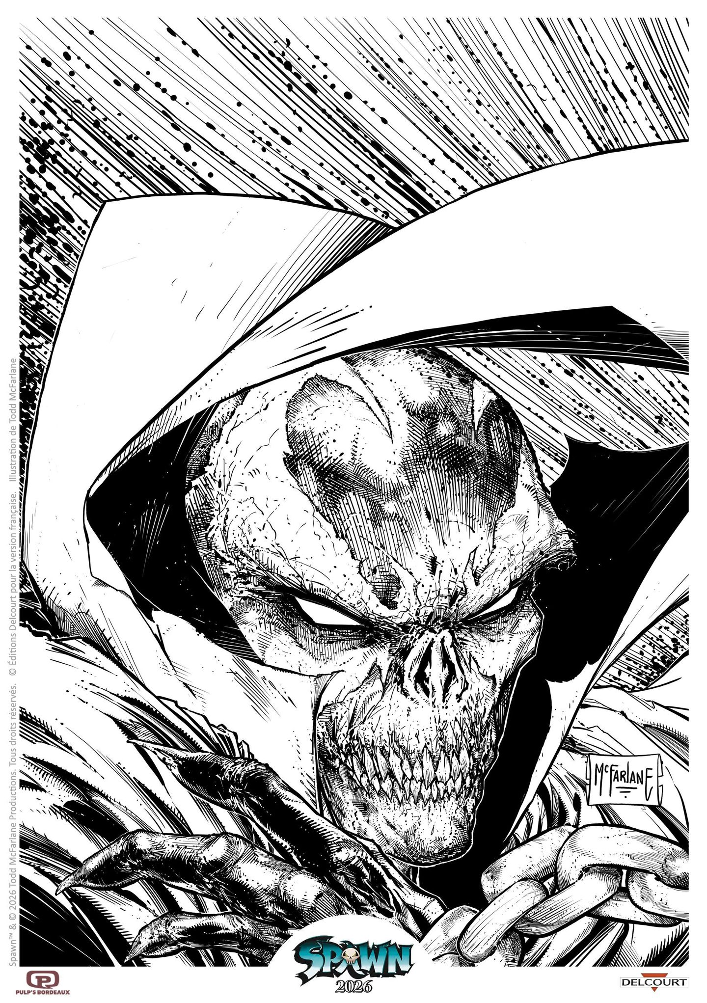 Ex-Libris Print spawn 2026 noir et blanc